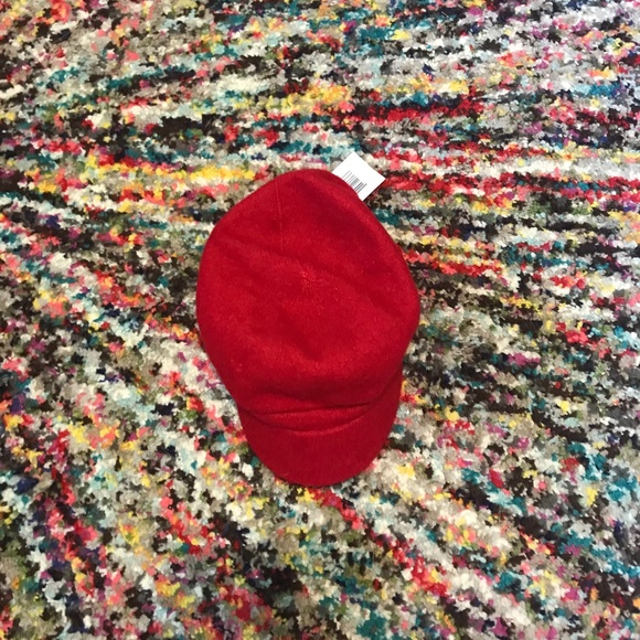 red page boy hat